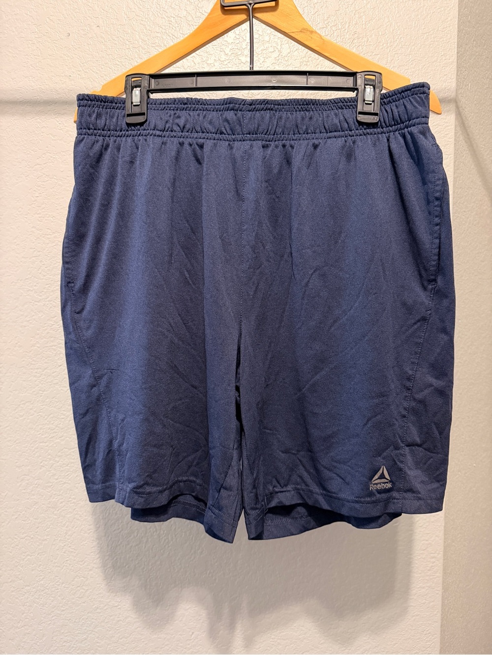 Reebok Men’s Navy Blue Athletic Shorts